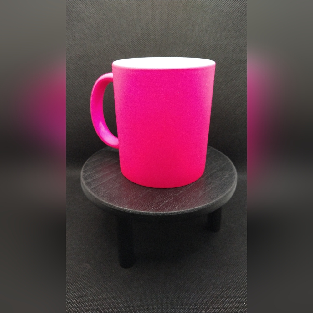 Neon Pink Coffee Mug by Sensa